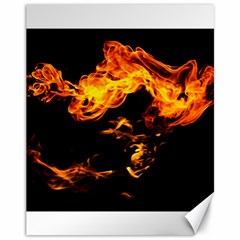 Can Walk On Fire, Black Background Canvas 11  X 14  by picsaspassion