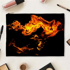 Can Walk On Fire, Black Background Cosmetic Bag (xl) by picsaspassion