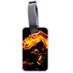 Can Walk on Fire, black background Luggage Tag (two sides) Back