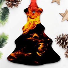 Can Walk On Fire, Black Background Ornament (christmas Tree) 