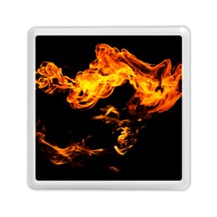 Can Walk On Fire, Black Background Memory Card Reader (square) by picsaspassion