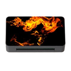 Can Walk On Fire, Black Background Memory Card Reader With Cf by picsaspassion