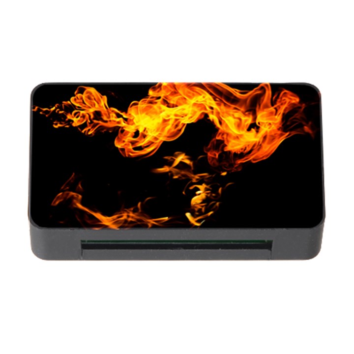 Can Walk on Fire, black background Memory Card Reader with CF