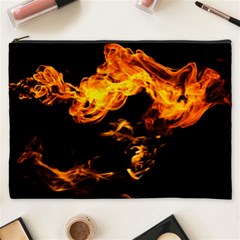 Can Walk On Fire, Black Background Cosmetic Bag (xxxl) by picsaspassion