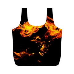 Can Walk On Fire, Black Background Full Print Recycle Bag (m) by picsaspassion