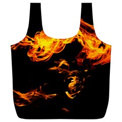 Can Walk On Fire, Black Background Full Print Recycle Bag (xl) by picsaspassion