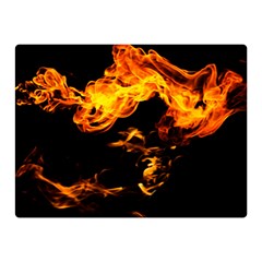 Can Walk On Fire, Black Background Double Sided Flano Blanket (mini)  by picsaspassion