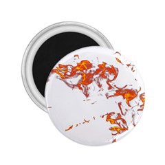 Can Walk On Fire, White Background 2 25  Magnets by picsaspassion