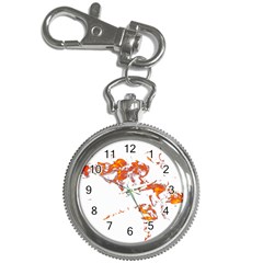 Can Walk On Fire, White Background Key Chain Watches by picsaspassion