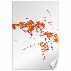 Can Walk On Fire, White Background Canvas 20  X 30  by picsaspassion