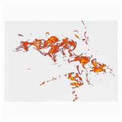 Can Walk On Fire, White Background Large Glasses Cloth (2 Sides) by picsaspassion