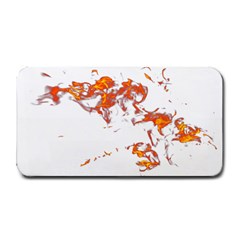 Can Walk On Fire, White Background Medium Bar Mats by picsaspassion