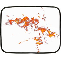 Can Walk On Fire, White Background Fleece Blanket (mini) by picsaspassion