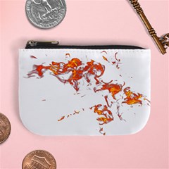 Can Walk On Fire, White Background Mini Coin Purse by picsaspassion