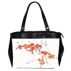 Can Walk On Fire, White Background Oversize Office Handbag (2 Sides) by picsaspassion