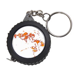 Can Walk On Fire, White Background Measuring Tape by picsaspassion