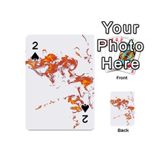 Can Walk On Fire, White Background Playing Cards 54 Designs (mini)