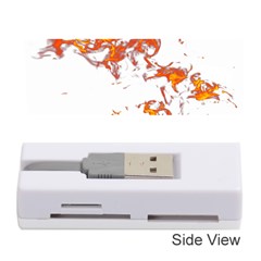 Can Walk On Fire, White Background Memory Card Reader (stick) by picsaspassion