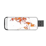 Can Walk on Fire, white background Portable USB Flash (One Side) Front