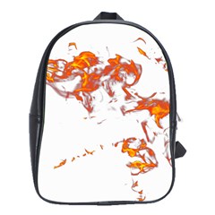 Can Walk On Fire, White Background School Bag (xl) by picsaspassion