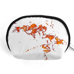 Can Walk On Fire, White Background Accessory Pouch (medium) by picsaspassion