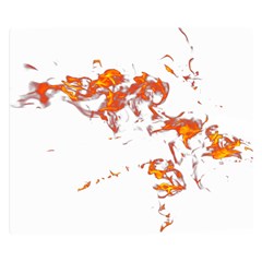 Can Walk On Fire, White Background Double Sided Flano Blanket (small)  by picsaspassion