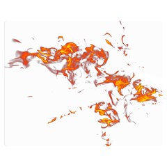 Can Walk On Fire, White Background Double Sided Flano Blanket (medium)  by picsaspassion