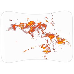 Can Walk On Fire, White Background Velour Seat Head Rest Cushion by picsaspassion