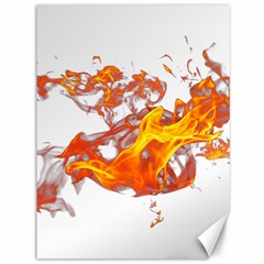 Can Walk On Volcano Fire, White Background Canvas 36  X 48  by picsaspassion