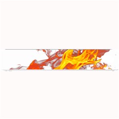 Can Walk on volcano Fire, white background Small Bar Mats