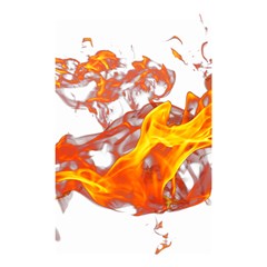 Can Walk on volcano Fire, white background Shower Curtain 48  x 72  (Small) 