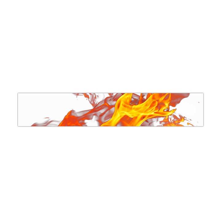 Can Walk on volcano Fire, white background Flano Scarf (Mini)