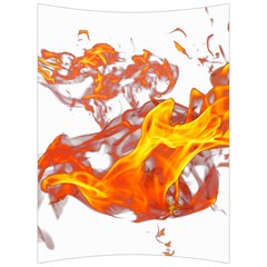 Can Walk on volcano Fire, white background Back Support Cushion