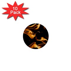 Can Walk On Volcano Fire, Black Background 1  Mini Buttons (10 Pack)  by picsaspassion