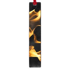 Can Walk On Volcano Fire, Black Background Large Book Marks by picsaspassion