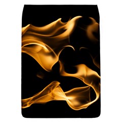 Can Walk On Volcano Fire, Black Background Removable Flap Cover (l) by picsaspassion