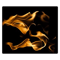 Can Walk On Volcano Fire, Black Background Double Sided Flano Blanket (small)  by picsaspassion