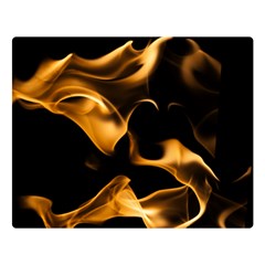 Can Walk On Volcano Fire, Black Background Double Sided Flano Blanket (large)  by picsaspassion