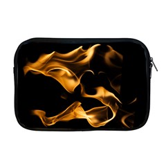 Can Walk On Volcano Fire, Black Background Apple Macbook Pro 17  Zipper Case by picsaspassion