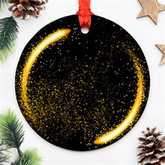 Cosmos Comet Dance, Digital Art Impression Ornament (round) by picsaspassion