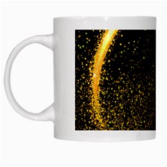 Cosmos Comet Dance, Digital Art Impression White Mugs by picsaspassion