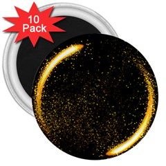 Cosmos Comet Dance, Digital Art Impression 3  Magnets (10 Pack)  by picsaspassion