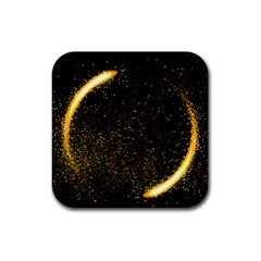 Cosmos Comet Dance, Digital Art Impression Rubber Coaster (square)  by picsaspassion