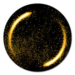 Cosmos Comet Dance, Digital Art Impression Magnet 5  (round) by picsaspassion