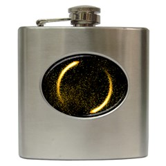 Cosmos Comet Dance, Digital Art Impression Hip Flask (6 Oz) by picsaspassion