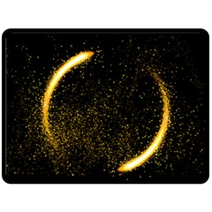 Cosmos Comet Dance, Digital Art Impression Fleece Blanket (large)  by picsaspassion