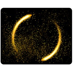 Cosmos Comet Dance, Digital Art Impression Double Sided Fleece Blanket (medium)  by picsaspassion