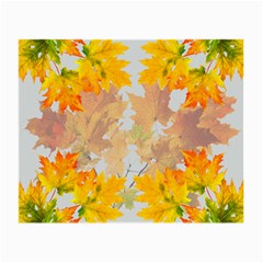 Autumn Maple Leaves, Floral Art Small Glasses Cloth by picsaspassion