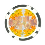 Autumn maple leaves, floral art Poker Chip Card Guard (10 pack) Front