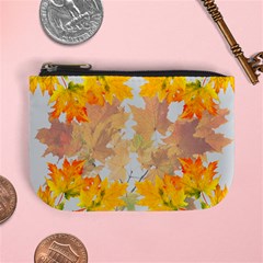 Autumn Maple Leaves, Floral Art Mini Coin Purse by picsaspassion